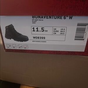 Bunaventure 6” Black Work Boots